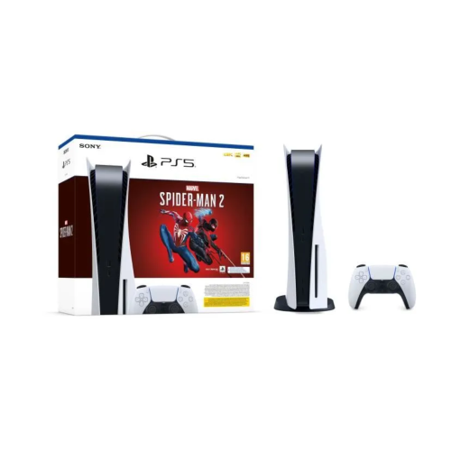 Console PS5 – Édition Standard + Marvel’s Spider-Man 2 (code dans la boîte)