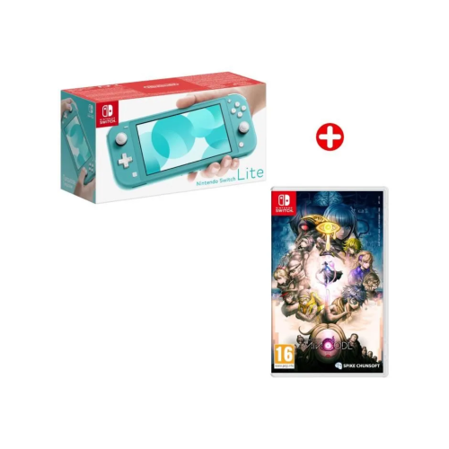 Pack Nintendo : Console Nintendo Switch Lite • Turquoise + Master Detective Archives: RAIN CODE